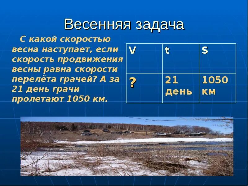 Задача про весну. Задачи про весну. задачи про весну по математике. скорость весны. весенние задачи по математике.
