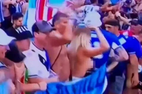 Topless Argentinian fan goes viral amid their win at the World Cup Qatar 20...