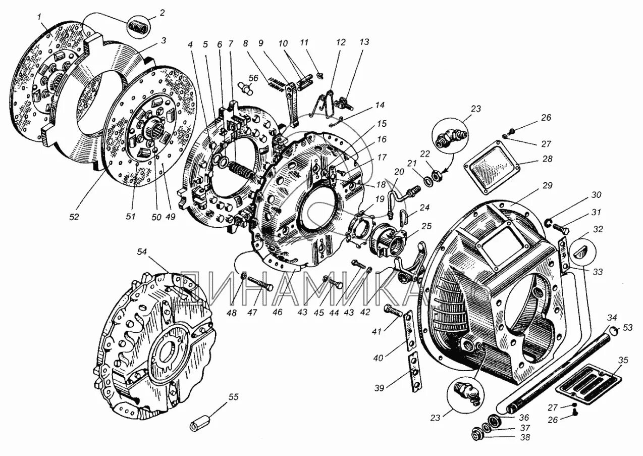 Сцепление маз 236. Сцепление ЯМЗ 236 двухдисковое порядок сборки на т 150. Корзина т 150 сцепления ЯМЗ 236 схема. 238-1601010 Картер сцепления. Схема сцепления ЯМЗ 238.