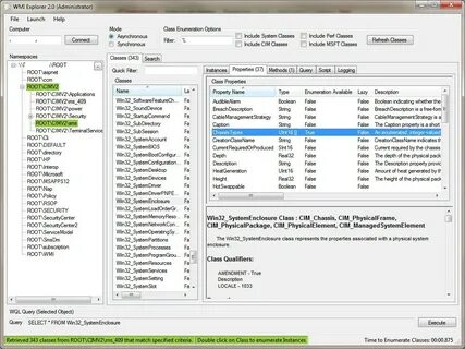 Select from win32 processor