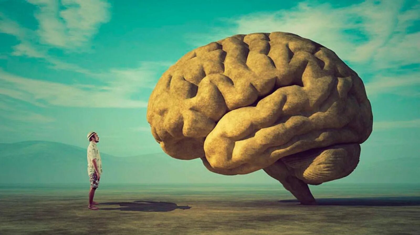 Everybody think thinks is thinking. Креативный человек. Мозг человека арт.