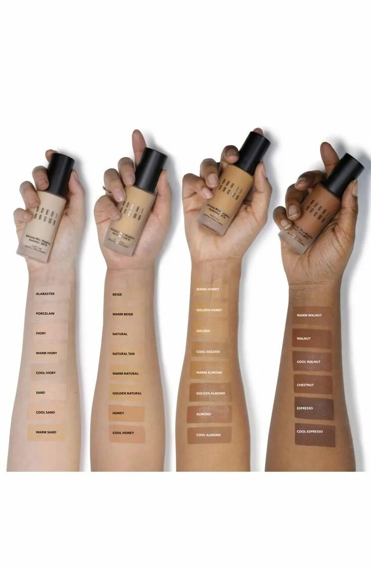 Brown foundation. Bobbi Brown Skin long-Wear Weightless Foundation SPF 15. Bobbi Brown Skin Foundation spf15 палитра. Bobbi Brown Skin Foundation SPF 15 свотч. Bobbi Brown Skin long-Wear Weightless Foundation SPF 15 Golden Beige.