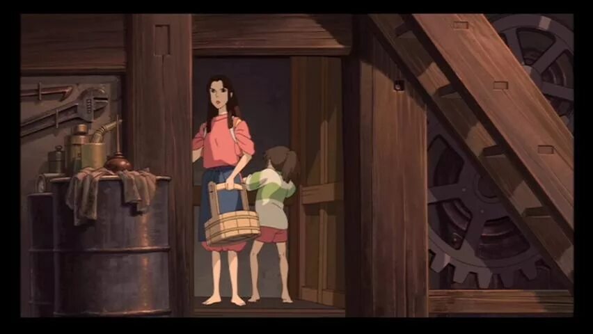 Cara chihiro house version. Унесённые призраками скриншоты. Spirited away 2001. Тихиро и безликий. Cara chihiro house version.