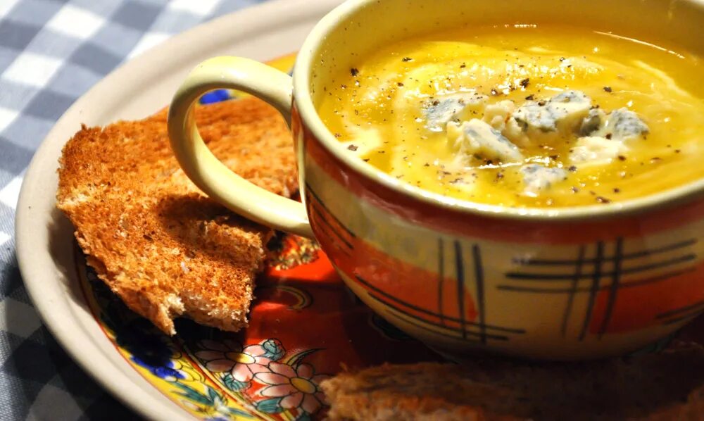 тыквенно сырный суп