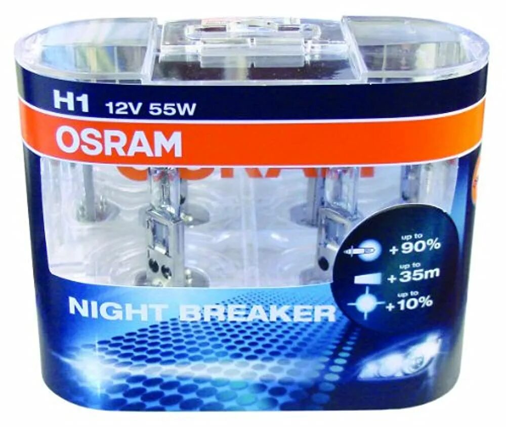 Лампа Osram Night Breaker h1. Лампа н1 Осрам Найт брекер. Автолампа h1 12v 55w (p14.5s) Night Breaker Silver +100% 64150nbs-01b Osram. Осрам 64150 н1 лампа.