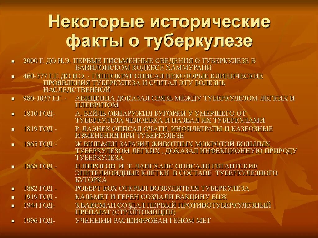 Исторические сведения о туберкулезе. История развития туберкулеза. Периоды развития туберкулеза. Исторические этапы развития фтизиатрии.