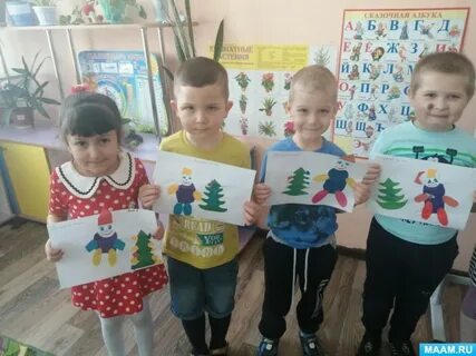 Петрушка на елке аппликация в старшей