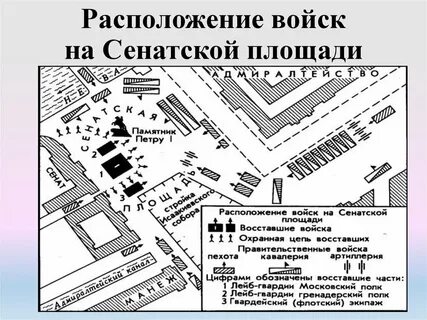 Список декабристов на сенатской площади