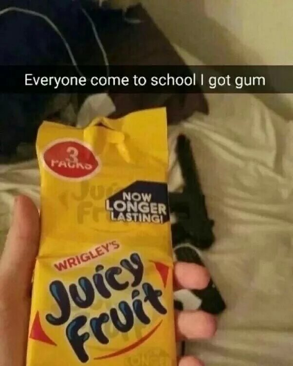 I come to school today. Аарон пол в рекламе Джуси Фрут. Фотожаба кот juicy Fruit. Chips meme. Don't come to School tomorrow.