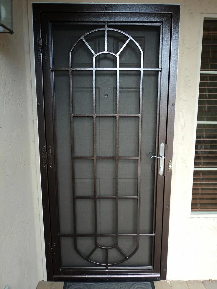 Железные двери сталь доор. Решетчатая дверь металлическая. Решетка на входную дверь. Дверь-решетка металлическая. Дверь входная металлическая с окном.