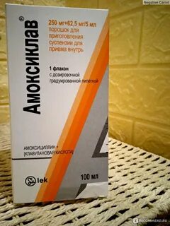 Амоксиклав суспензия 250 62.5