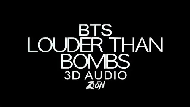 Louder than bombs bts. Louder than bombs bts
