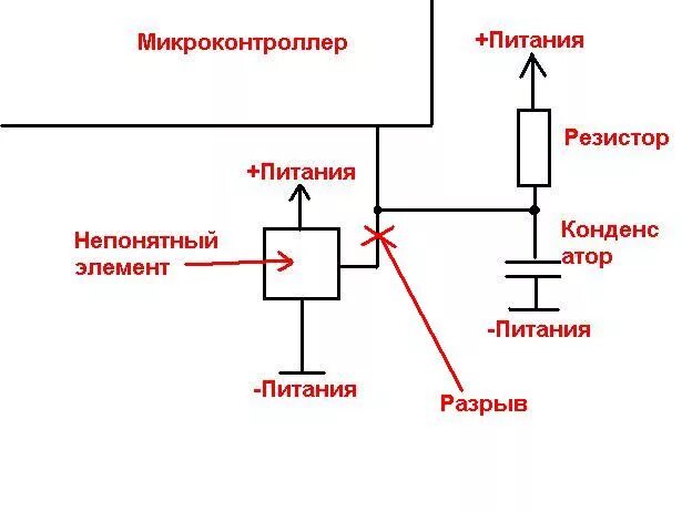 Скинь схему. Схема резервного питания микроконтроллера. Схема сброса микроконтроллера. Бесперебойное питание микроконтроллера. Сброс микроконтроллера.