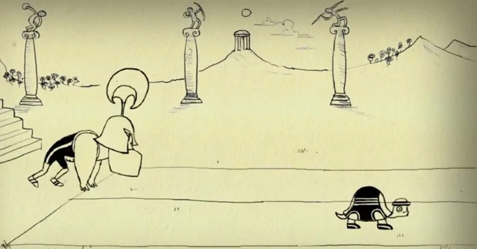 Апория зенона ахиллес и черепаха суть. Ахилл и черепаха парадокс. Логические парадоксы примеры. Апория ахиллес и черепаха. Ахиллес и черепаха парадокс.