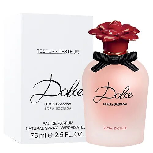 Духи дольче розовые. Dolce & Gabbana Dolce Rosa Excelsa 75ml. Dolce Gabbana духи женские тестер. Dolce Gabbana Dolce Rosa Excelsa тестер. Дольче Габбана Rose Excelsa.