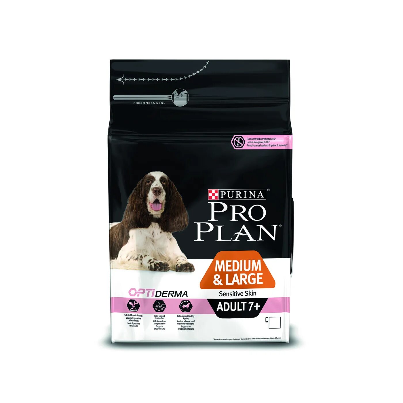 Purina Pro Plan OPTIDERMA. Корм Проплан для собак средних пород с лососем. Пурина Проплан для собак средних пород. Pro Plan sensitive Skin для щенков. Pro plan 7 кг