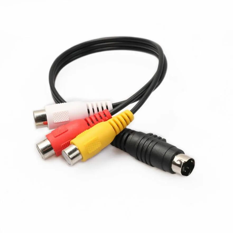 Видео кабель тюльпан тюльпан. Кабель s-Video (4 Pin) — RCA x3. SCART Mini 4pin 2rca 1m. HDMI 3rca DNS. Переходник 4pin на RCA.