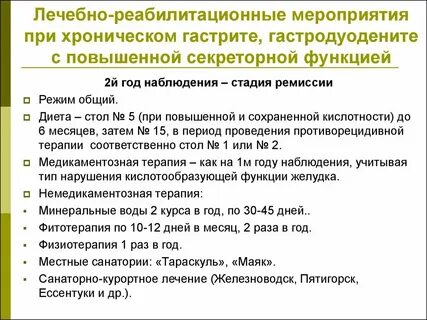 Диета при лечении
