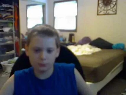With my brother on webcam