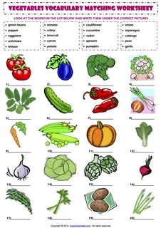 Vegetables упражнения