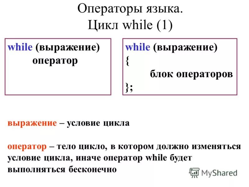 Какого оператора цикла не существует. Операторы языка си. Управляющие операторы цикла. Управляющие операторы языка. Оператор выражение в си.