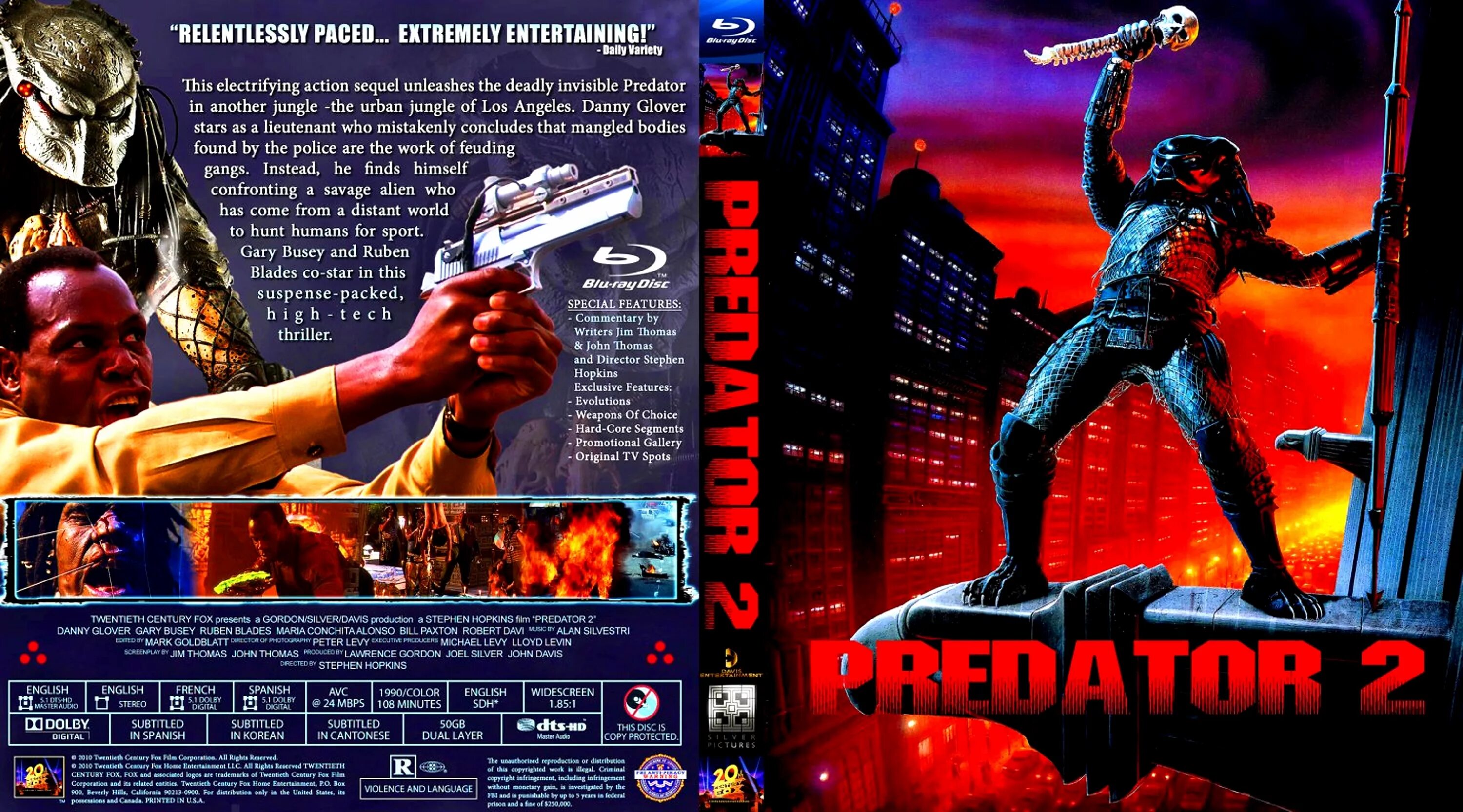 Predator 2 1990 обложка. Predator 2 DVD Cover. Blu ray Predator 1. Хищник 2 на русском