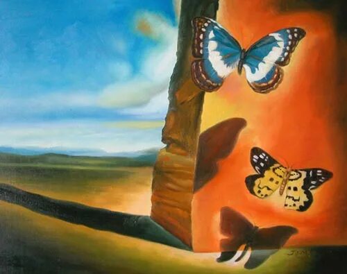хорхе игнасио насабаль. дали картины. сальвадор дали бабочки. дай бабочку. Salvador dali butterfly.