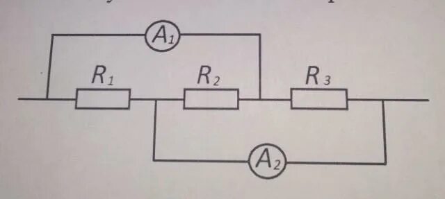 1 амперметр равен. Электрическая цепь r1 r2 амперметр. Показания идеального амперметра. В цепи изображенной на рисунке идеальный амперметр показывает 1 а. Амперметр показывает силу тока 3 Ампера r1 = 1 r2 = 2 r3 = 3.