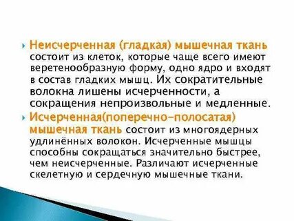 Совокупность клеток образующих ткань мышц внутренних
