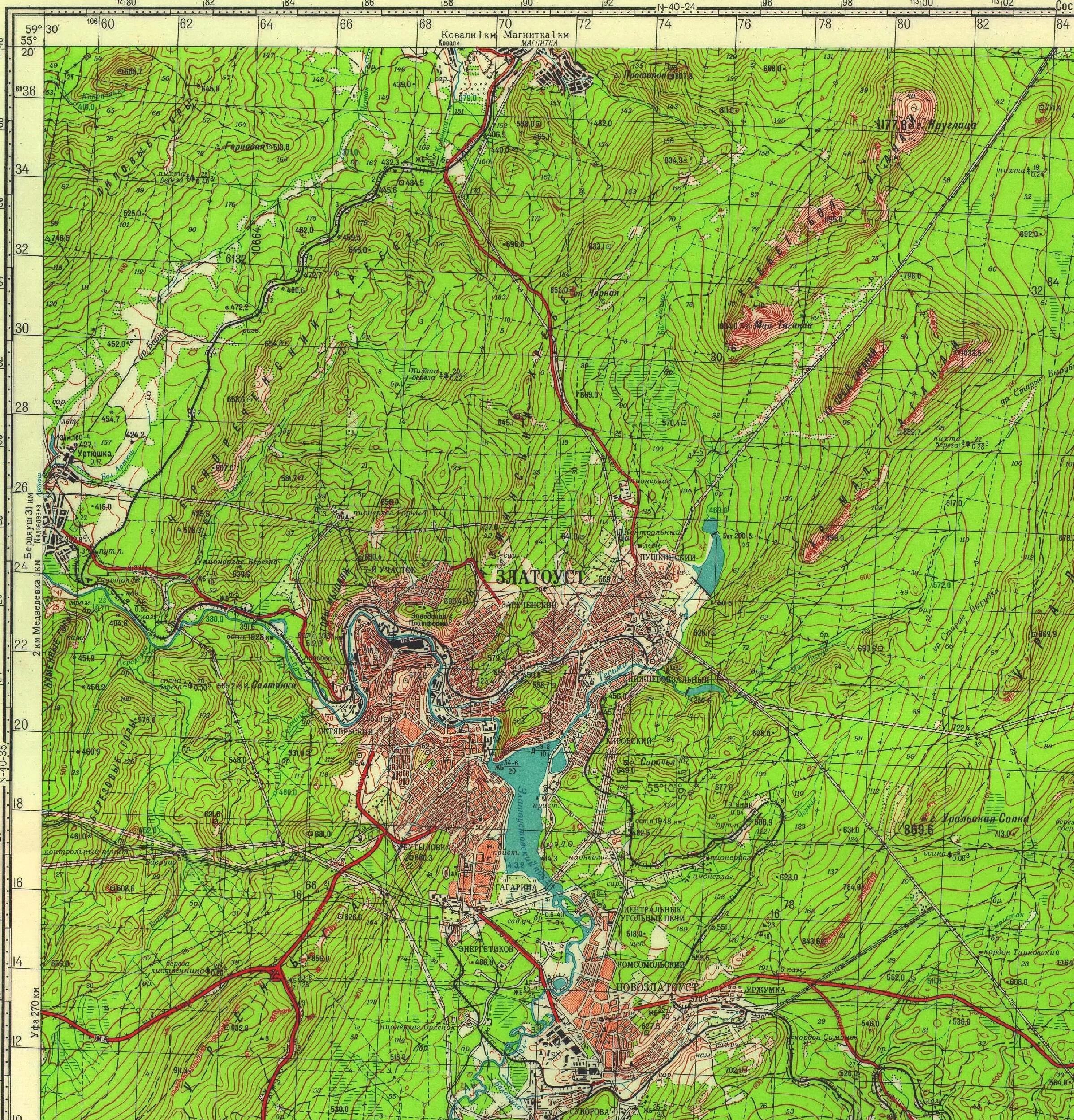 Карта окрестностей города. Топографическая карта Златоуста. Физическая карта Златоуста. Топографическая карта Челябинской области с рельефом. Южный Урал топографические карты n4.