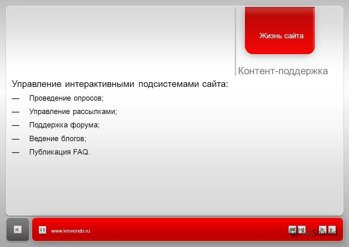 ведение форума