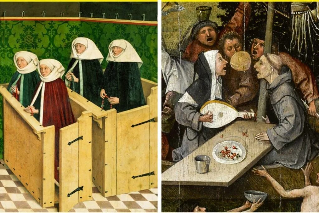 Запретные развлечения. Средневековая монахиня. Монахиня средние века. Средневековые монашки. Монашки в средние века.