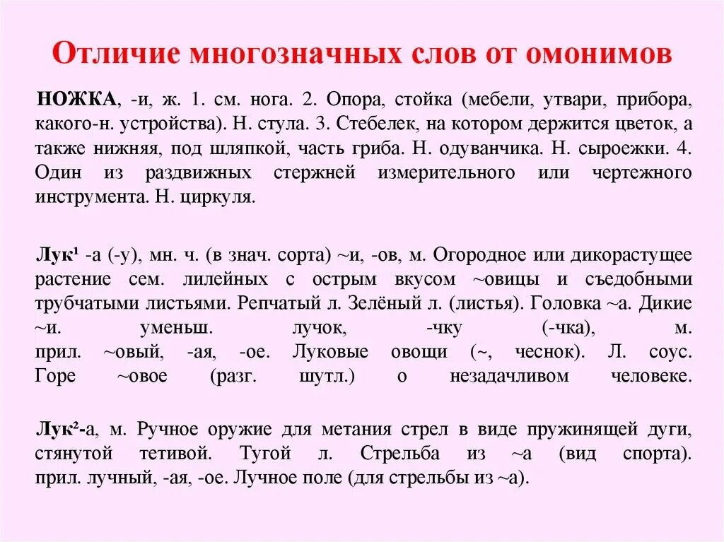 Первое слово отличается от