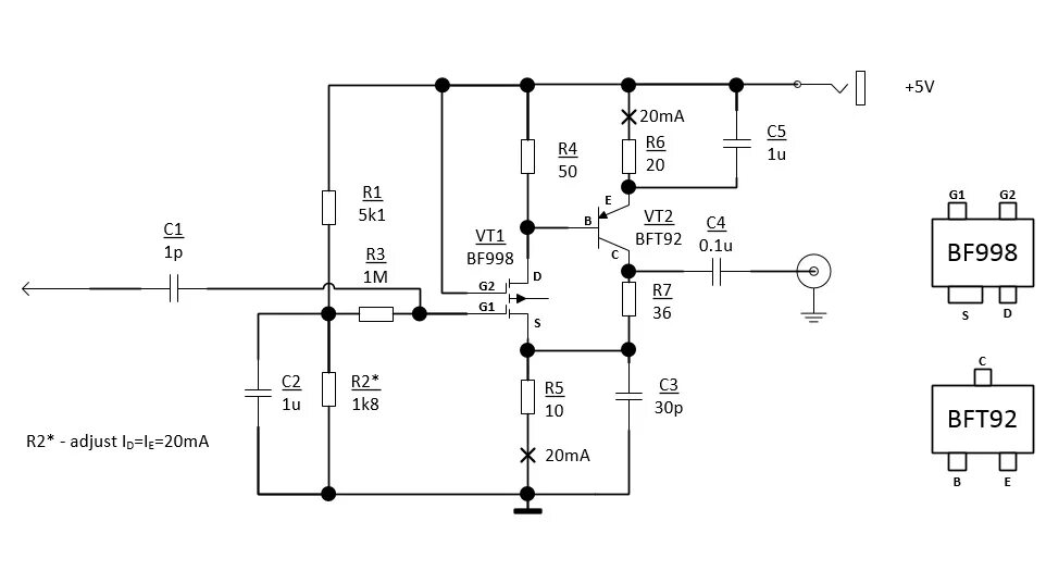 усилитель для осциллографа