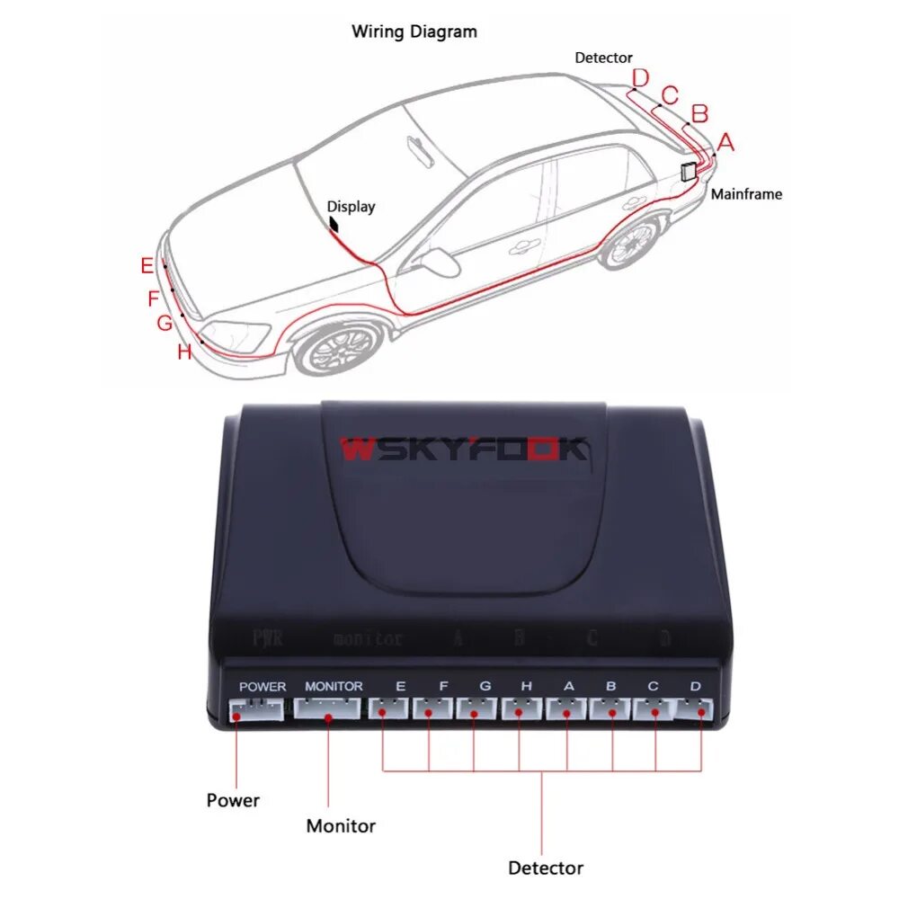 Парктроник система парковки Viper 008 - 8 датчиков схемаподключение. Premium parking sensor 8 датчиков дисплей. Car Radar парктроник на 8 датчика. Parking sensor System 8 датчиков схема.