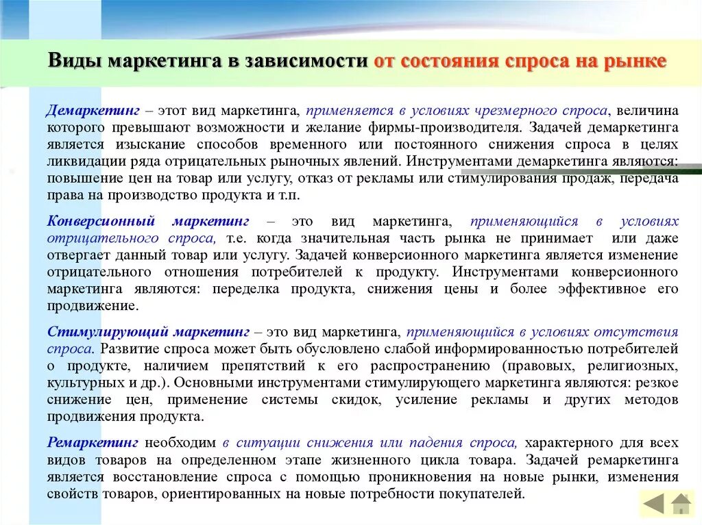 Виды маркетинга в зависимости от спроса. Виды маркетинга в зависимости от состояния спроса на рынке. Виды маркетинга в зависимости от видов спроса. Конверсионный вид маркетинга. Виды маркетинга примеры