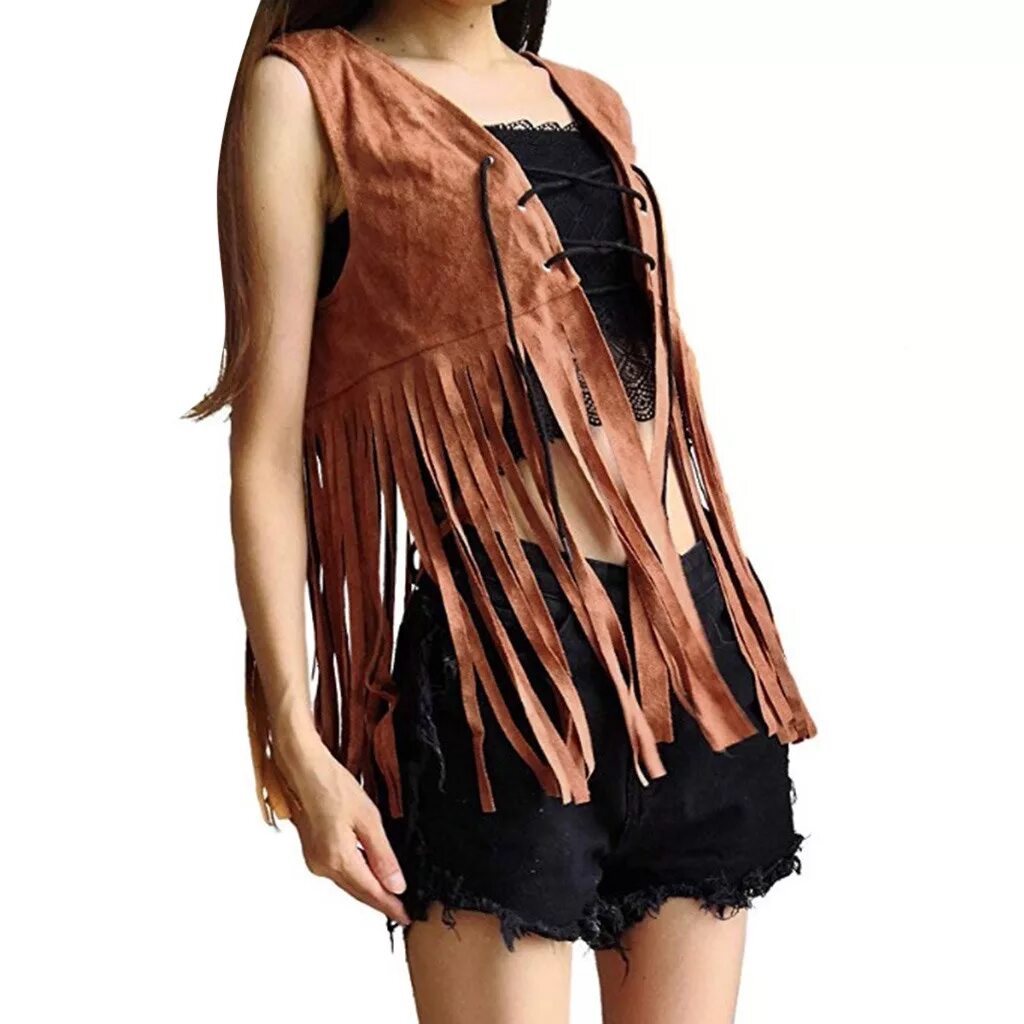 жилет с бахромой