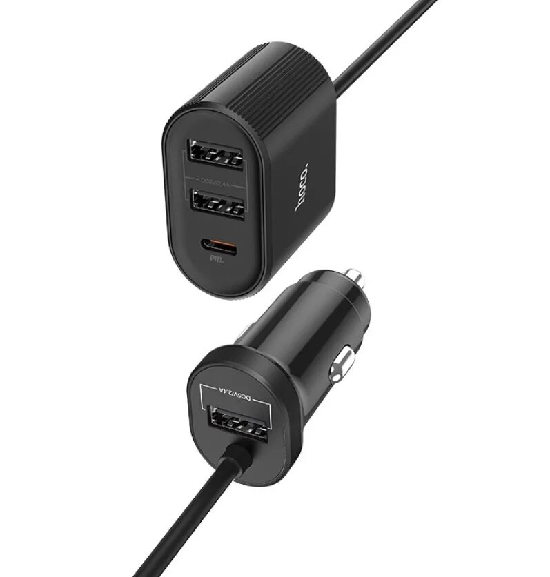 Hoco z35. З.У. Hoco автомобильное z43 1xusb/QC3.0+кабель Type-c черный. 12v-24v USB-розетка для зарядного устройства PD И USB-порт QC3.0+QCPD для BMW. Длина провода разветвитель прикуривателя Hoco. Зарядное устройство pd 3.0