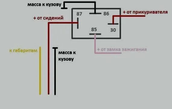 Как подключить реле подогрева сидений Установка обогрева сидений от приора 2 Lada Приора Купе, 1,7 л, 2010 года тюни