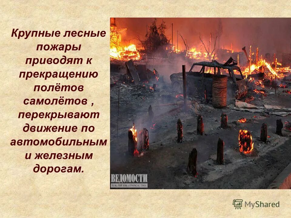 основные причины пожаров.