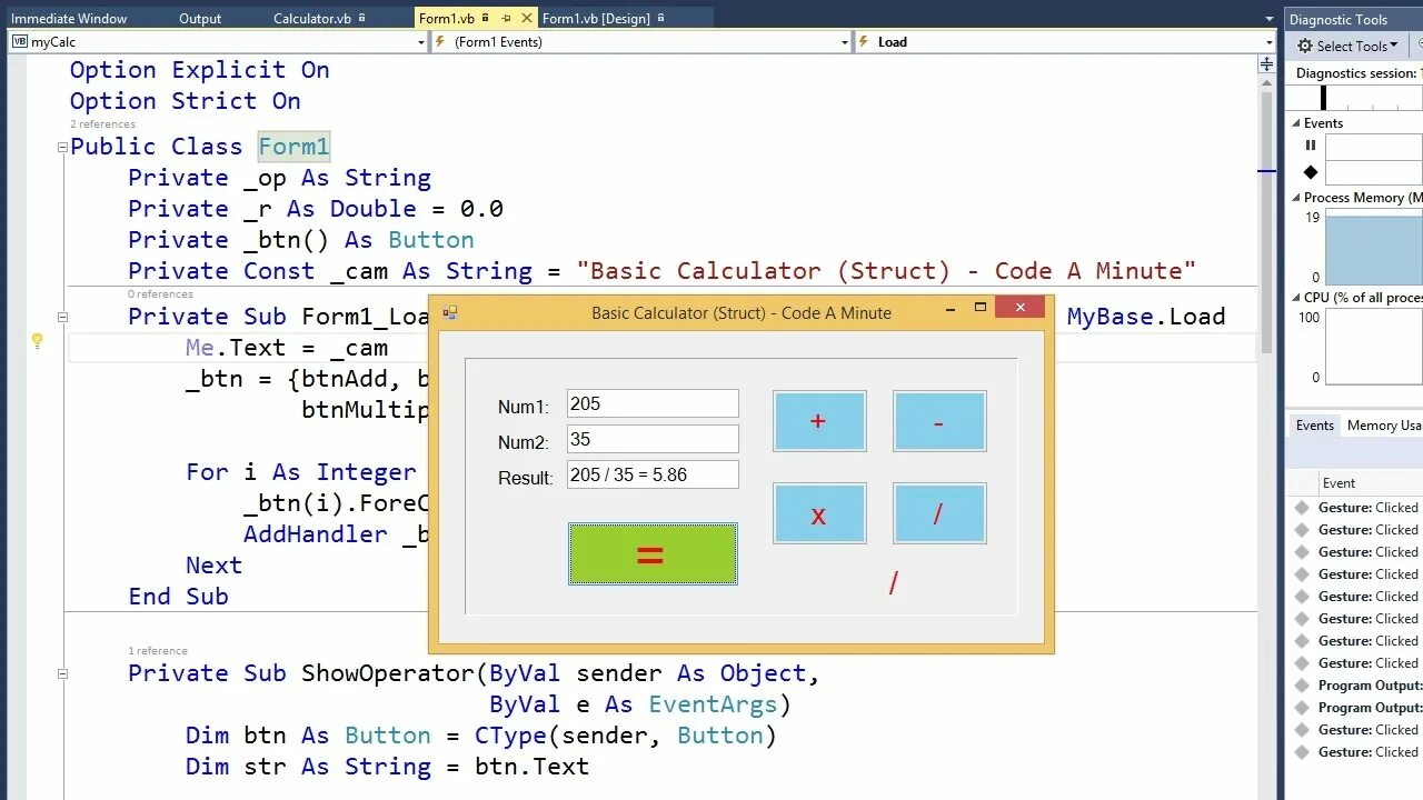 Calc vba