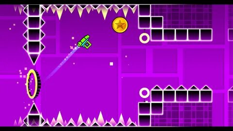 Включи игру geometry dash уровень