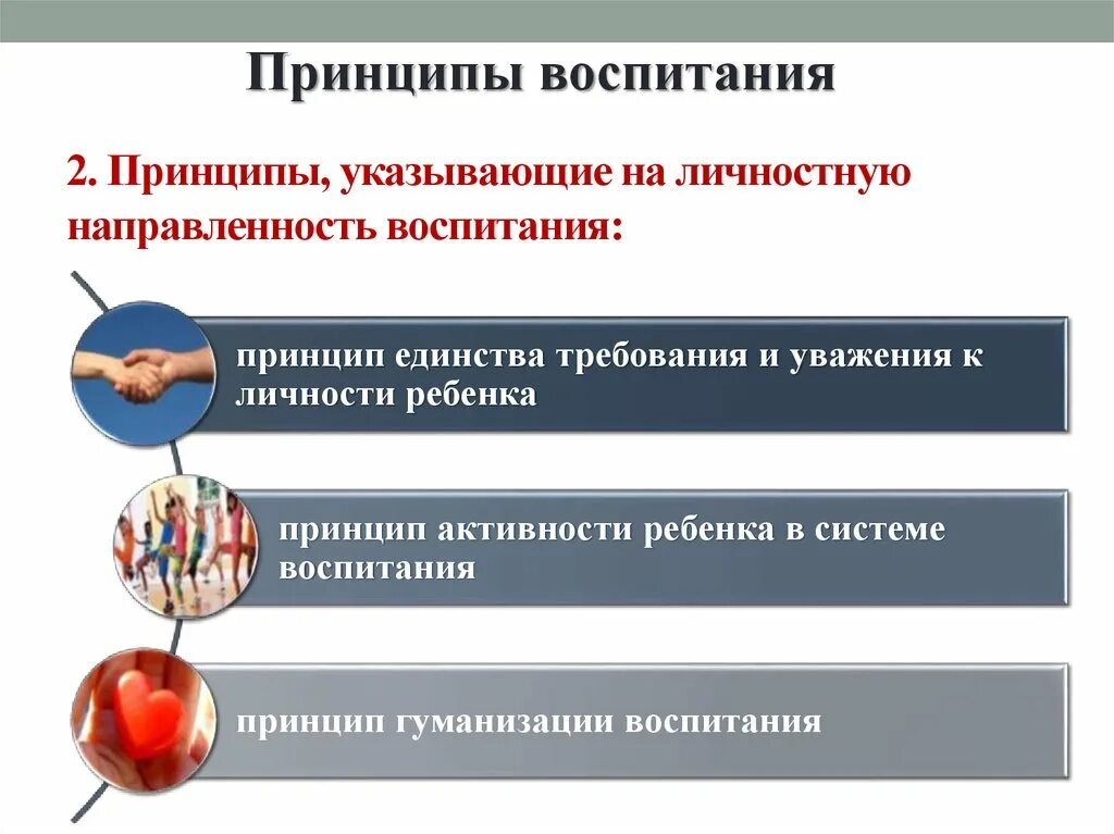 Современная система принципов воспитания. Принцип общественной направленности воспитания. личностная направленность воспитания. общественная направленность воспитания. принцип личностного направленности воспитания.
