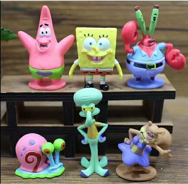 Spongebob купить. Фигурки Спанч Боб. Коллекционные фигурки губка Боб. Губка Боб игрушки. Набор фигурок губка Боб.