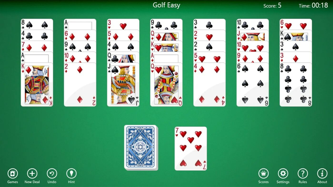 Игра Solitaire collection. Microsoft Solitaire collection. Пасьянс гольф. Golf - пасьянс. Windows solitaire collection