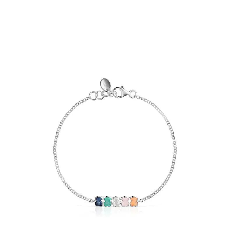 Tous color. Браслет тоус кварц. tous mini color браслет. браслет тоус серебро. браслет тоус с ониксом.