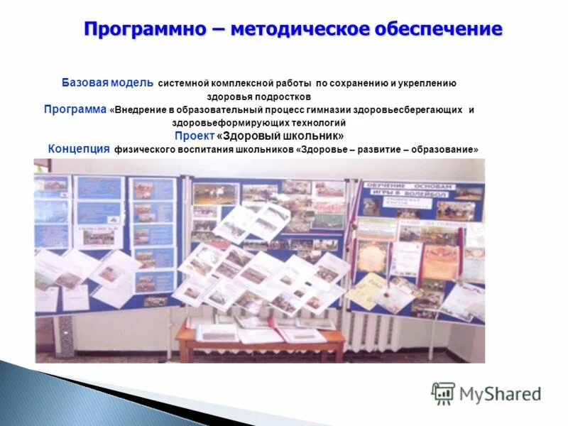 Программно методического обеспечения школы. Программно методического обеспечения школы