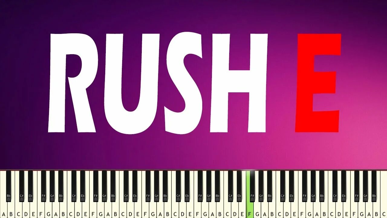 Rush e ноты для фортепиано. Rush e. Rush e на пианино. Rush e Ноты.