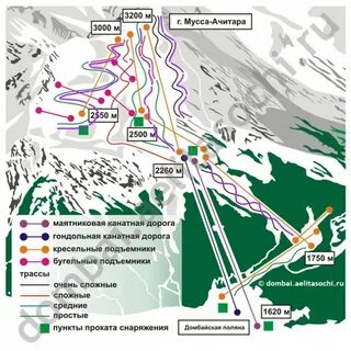 Домбай горнолыжный курорт где находится какой
