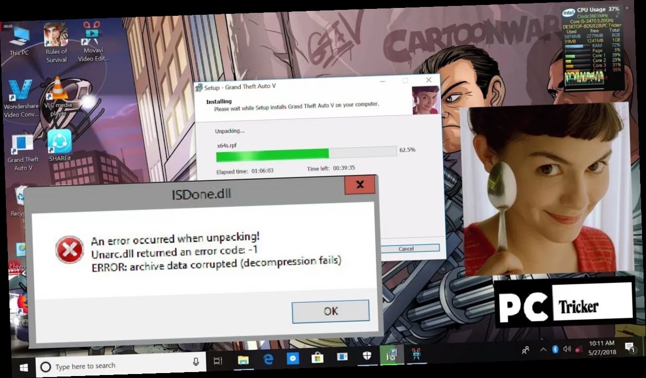 Error archive data corrupted decompression fails 11